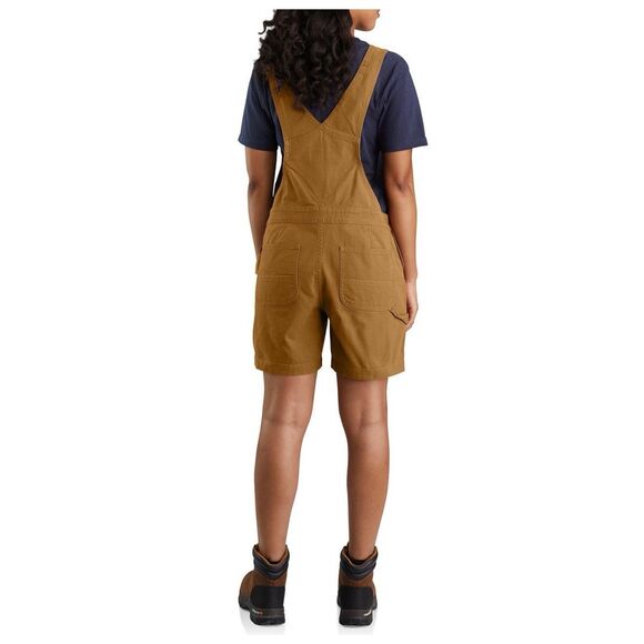 Carhartt Women Relaxed Fit Shortalls One-Piece Canvas Overall Shorts XL 16-18 - Picture 5 of 16